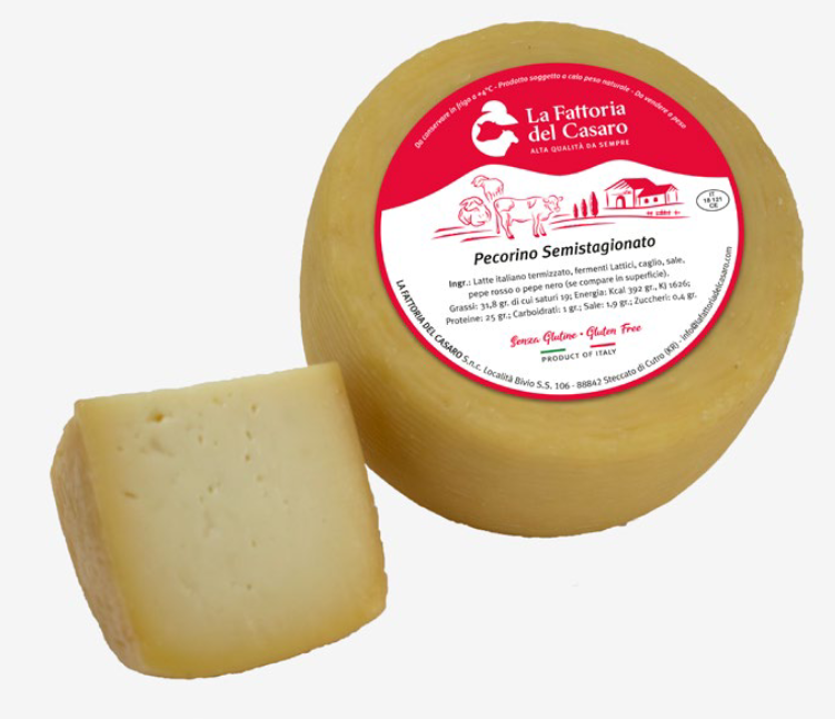 Pecorino Semiduro (Forma: Metà 1Kg)